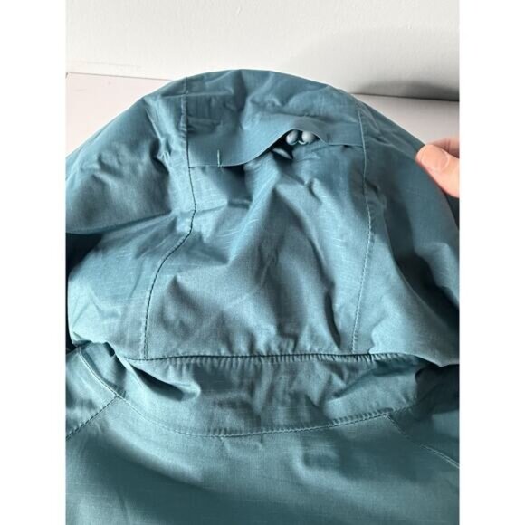 REI Stormhenge 850 Goose Down Parka Womens Sz L Teal Hydrowall Waterproof Jacket - Picture 11 of 13